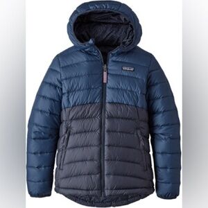 Patagonia Kids Puffer Jacket - Navy and Dark Gray